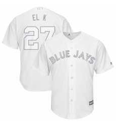 Blue Jays 27 Vladimir Guerrero Jr. El K White 2019 Players Weekend Player Jersey