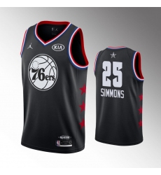 Men's Philadelphia 76ers Ben Simmons Jordan Brand Black 2019 NBA All-Star Game Finished Swingman Jersey