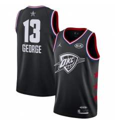 Thunder #13 Paul George Black Basketball Jordan Swingman 2019 All Star Game Jersey