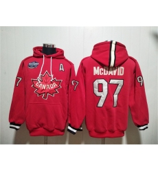 Men Team Canada 97 Connor McDavid Red Ageless Must Have Lace Up Pullover Hoodie Men Team Canada 97 Connor McDavid Red Ageless Must Have Lace Up Pullover Hoodie