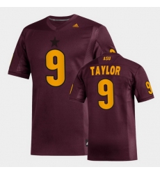 Men Arizona State Sun Devils D.J. Taylor Replica Maroon Football Jersey