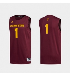 Men Arizona State Sun Devils Maroon Swingman Basketball Jersey