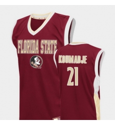 Men Florida State Seminoles Christ Koumadje Red Fadeaway College Basketball Jersey