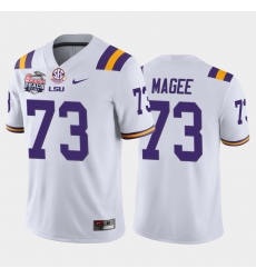 LSU Tiger Adrian Magee White Home Men'S Jersey