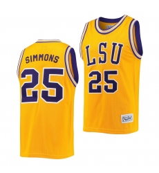 LSU Tiger Ben Simmons Gold Commemorative Lsu Tigers Jersey