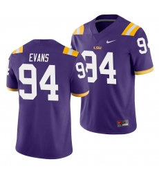 LSU Tiger Joseph Evans Purple Game Men'S Jersey