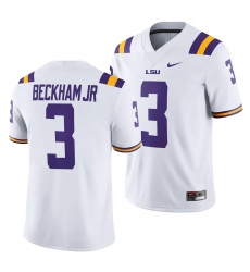 Lsu Tiger Odell Beckham Jr. White Game College Football Jersey