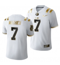 Lsu Tigers Tyrann Mathieu Golden Edition Limited Nfl White Jersey