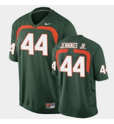 Men Miami Hurricanes Bradley Jennings Jr. Game Green College Football Jersey