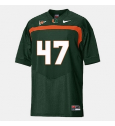 Men Miami Hurricanes Michael Irvin College Football Green Jersey