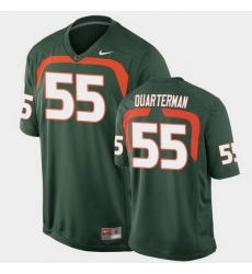 Men Miami Hurricanes Shaquille Quarterman Game Green College Football Jersey