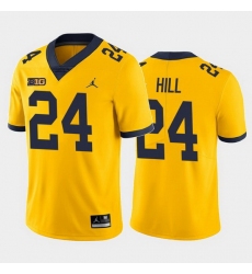 Michigan Wolverines Lavert Hill Yellow Alternate Men'S Jersey