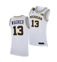 Michigan Wolverines Moritz Wagner 2021 Big Ten Regular Season Champions Blm White Jersey