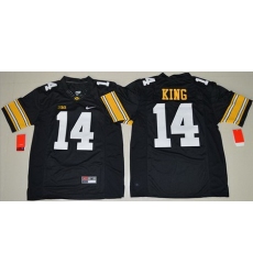 Hawkeyes #14 Desmond King Black Stitched NCAA Jersey