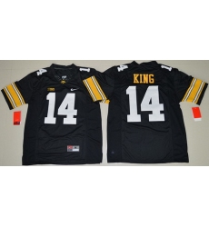 Iowa Hawkeyes 14 Desmond King Black College Football Jersey