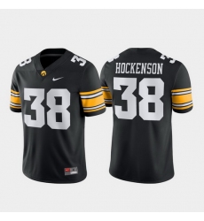 Men Iowa Hawkeyes T.J. Hockenson 38 Black Game Football Jersey