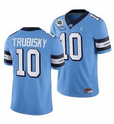 North Carolina Tar Heels Mitchell Trubisky Blue College Football Alumni Jersey