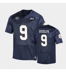 Men Notre Dame Fighting Irish Kyle Rudolph Replica Navy College Football Playoff Jersey