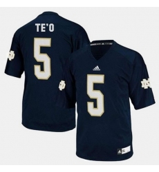 Men Notre Dame Fighting Irish Manti Te'O College Football Blue Jersey