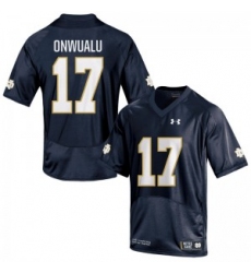 Men Under Armour 17 Limited Navy Blue James Onwualu Notre Dame Fighting Irish Alumni Football Jersey