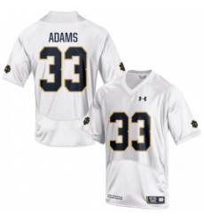 Men Under Armour 33 Limited White Josh Adams Notre Dame Fighting Irish Alumni Football Jersey