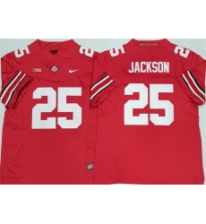 Men Ohio State Buckeyes 25 Lamar Bo Jackson Red 2025 F U S E  Limited Stitched Jersey