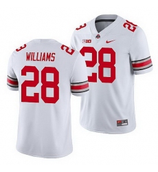 Ohio State Buckeyes Miyan Williams White Game Men'S Jersey