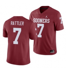 Oklahoma Sooners Spencer Rattler Crimson Game Men'S Jersey