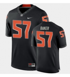 Men Oklahoma State Cowboys Ryan Baker College Football Black Game Jersey