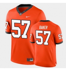 Men Oklahoma State Cowboys Ryan Baker College Football Orange Game Jersey