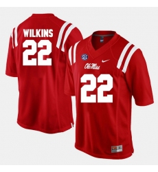 Jordan Wilkins Red Ole Miss Rebels Alumni Football Game Jersey