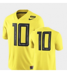 Men Oregon Ducks 10 Yellow Nike 2018 Mighty Oregon Football Game Jersey