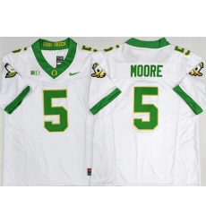 Men Oregon Ducks 5 Dakorien Moore White 2026 F U S E Stitched Jersey Men Oregon Ducks 5 Dakorien Moore White 2026 F U S E Stitched Jersey