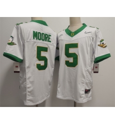 Men Oregon Ducks  5 Dakorien Moore White 2026 F U S E  Stitched Jersey