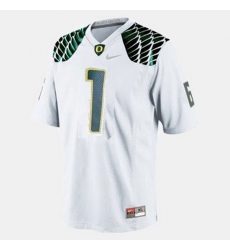 Men Oregon Ducks Josh Huff College Football White Jersey