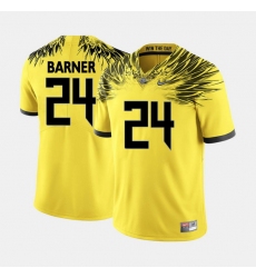 Men Oregon Ducks Kenjon Barner College Football Yellow Jersey