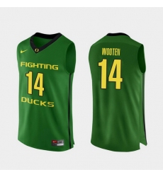 Men Oregon Ducks Kenny Wooten Apple Green Authentic College Basketball Jersey