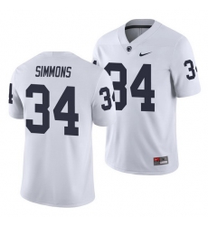 penn state nittany lions shane simmons white college football men's jersey