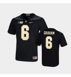 Men Purdue Boilermakers Jalen Graham Game Football Black Jersey