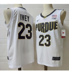 Purdue Boilermakers 23 Jaden Ivey White Stitched NCAA Jersey