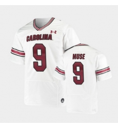 Men South Carolina Gamecocks Nick Muse Replica White Premiere Football Jersey