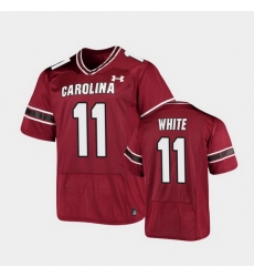 Men South Carolina Gamecocks Zaquandre White Replica Garnet Football Jersey