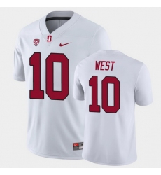 Men Stanford Cardinal Jack West Game White College Football Jersey