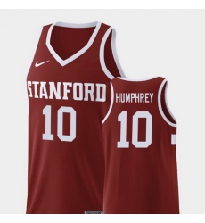 Men Stanford Cardinal Michael Humphrey Wine Replica College Basketball Jersey