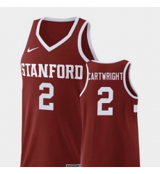 Men Stanford Cardinal Robert Cartwright Wine Replica College Basketball Jersey