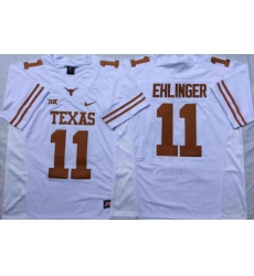 Men Nike Texas Longhorns Sam Ehlinger Texas White College Football Jersey