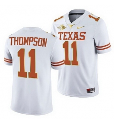 Texas Longhorns Casey Thompson White 2021 Red River Showdown Men Jersey