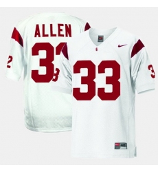 Men Usc Trojans Marcus Allen College Football White Jersey