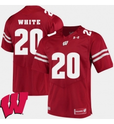 Men Wisconsin Badgers James White Red Alumni Football Game Ncaa 2018 Jersey