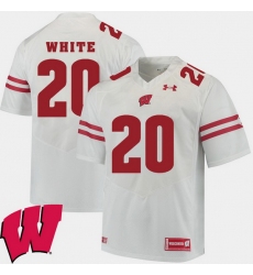 Men Wisconsin Badgers James White White Alumni Football Game Ncaa 2018 Jersey
